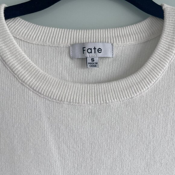 Fate Floral Sleeve Faux Layered Sweater Blouse 100% Cotton Size Small - Picture 7 of 9